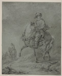 Jinetes en un paisaje de Francesco Casanova