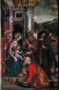 Adoración de los Magos, 1517 de Francesco Casella