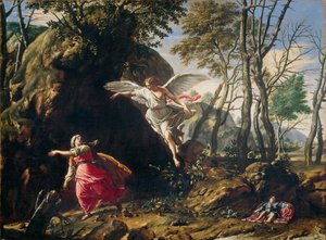 Holandés: Agar e Ismael en el desierto Agar e Ismael en el desierto de Francesco Cozza