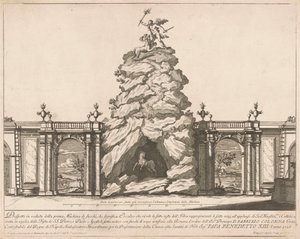 La Prima Macchina para la Chinea de 1726: Hércules y la Hidra de Francesco Faraone Aquila