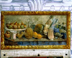 Naturaleza muerta con cardos (fresco) de Francesco Ferrari