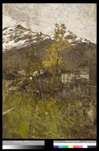 Primera nieve o paisaje, 1889 de Francesco Filippini
