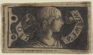 Cabeza de una Chica con Cabello Rizado de Francesco Francia