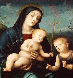 Virgen con el Niño y San Juan Bautista, de Francesco Francia (1450-1517)