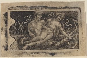 Tritón y Ninfa de Francesco Francia or Peregrino da Cesena