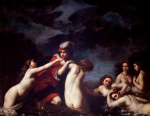 Hilas y las ninfas Pintura de Francesco Furini (1604-1646) Florencia, Palazzo Pitti de Francesco Furini