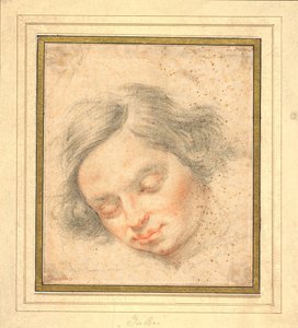 La cabeza de un joven con los ojos cerrados de Francesco Furini