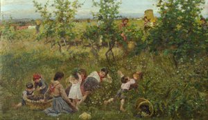 La vendimia (óleo sobre lienzo) de Francesco Gioli