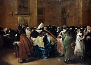 Casino (Il ridotto) en Venecia de Francesco Guardi