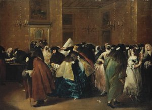 Casino Il ridotto en Venecia de Francesco Guardi