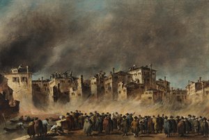 El incendio en el barrio de San Marcuola de Francesco Guardi