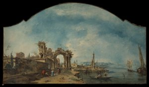 Paisaje fantástico de Francesco Guardi