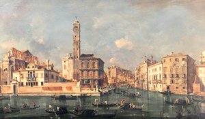 Gran Canal: San Geremia y la entrada al Cannaregio de Francesco Guardi