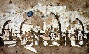 Laberinto en los jardines de la Villa Pisani, Vicenza de Francesco Guardi