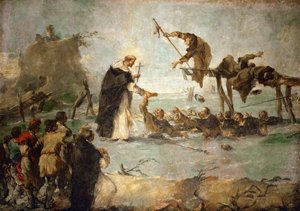 El milagro de un santo dominicano de Francesco Guardi