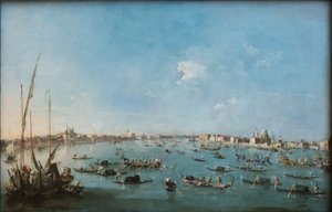 Regata en el canal de la Giudecca de Francesco Guardi