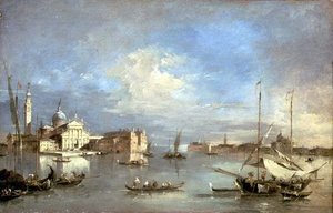 San Giorgio Maggiore desde el Bacino di San Marco de Francesco Guardi
