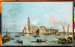La isla de San Michele, Venecia de Francesco Guardi