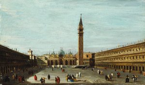 La Piazza San Marco, Venecia mirando al este de Francesco Guardi