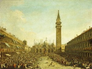 La Piazza San Marco, en el Día de la Coronación del Dogo de Francesco Guardi