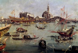 El dogo en el Bucentauro en San Nicolo del Lido en Venecia, Día de la Ascensión