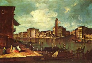 Venecia, El Gran Canal con San Geremia, el Palacio Labia y la entrada al Cannaregio de Francesco Guardi