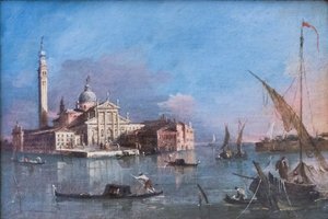 Vista de San Giorgio Maggiore, Francesco Guardi de Francesco Guardi