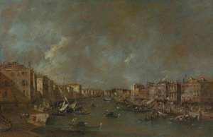 Vista del Gran Canal desde el Ponte di Rialto