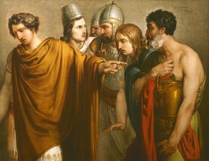 Muerte de Abradatas (Abradates, Abradate) por Hayez, Francesco (1791-1882). Óleo sobre lienzo de Francesco Hayez