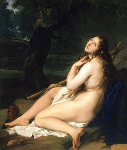 Santa María Magdalena penitente de Francesco Hayez