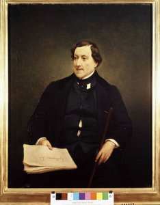 Retrato de Gioacchino Rossini (1792-1868) - por Hayez, Museo Brera, Milán de Francesco Hayez
