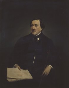 Retrato del compositor Gioachino Antonio Rossini 1792-1868 de Francesco Hayez