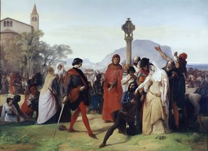 Vísperas sicilianas: Martes de Pascua - Las masacres de los franceses por los sicilianos, 31 de marzo de Francesco Hayez