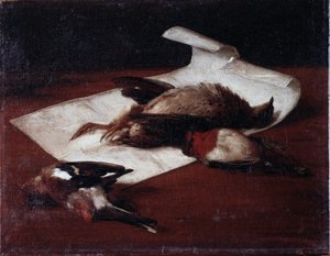 Caza muerta de Francesco Inganni