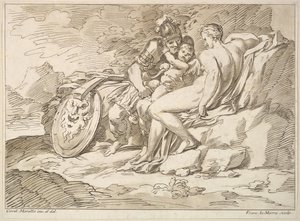 Venus, Marte y Cupido, 1725-80 de Francesco Lamarra