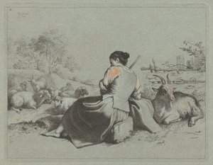 Pastora sentada, 1762 de Francesco Londonio