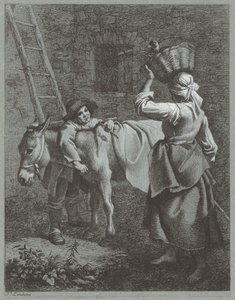 Pastor Hablando con una Chica de Granja, 1764