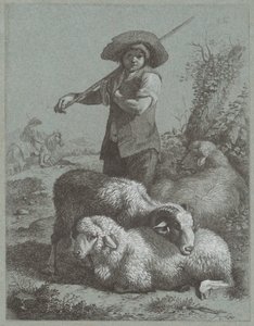 Pastor con ovejas, 1764