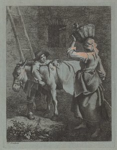 Pastor hablando con una campesina, 1760-1764