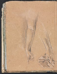 Cuaderno de bocetos de Verona: Brazos y manos con tela (página 78) de Francesco Lorenzi