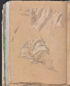 Cuaderno de bocetos de Verona: Estudios de drapeado (página 90) de Francesco Lorenzi