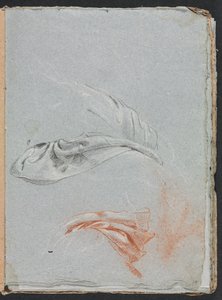 Cuaderno de bocetos de Verona: Estudios de drapeado página 17, 1760 de Francesco Lorenzi
