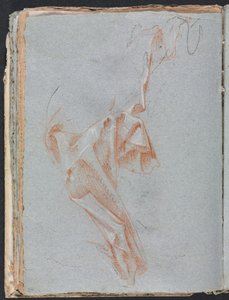 Cuaderno de bocetos de Verona: Estudio de drapeado (página 38)
