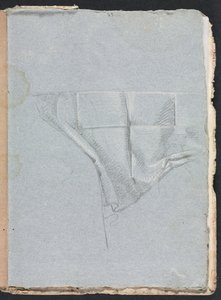 Cuaderno de bocetos de Verona: Estudio de drapeado página 93, 1760