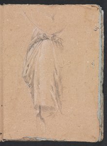 Cuaderno de Bocetos de Verona: Estudio de drapeado con codo (página 5) de Francesco Lorenzi