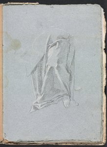 Cuaderno de Bocetos de Verona: Draperado con pie (página 83)