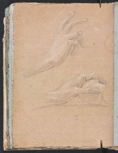 Cuaderno de bocetos de Verona: Manos página 92, 1760 de Francesco Lorenzi