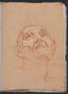 Cuaderno de Bocetos de Verona: Cabeza masculina (página 31) de Francesco Lorenzi