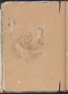 Cuaderno de bocetos de Verona: Putto página 22, 1760 de Francesco Lorenzi