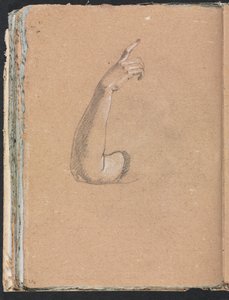 Cuaderno de bocetos de Verona: Brazo y mano derecha (página 66)